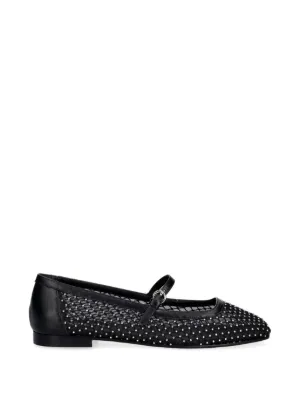 Prada クロシェ フラットシューズ | ブラック | FARFETCH JP