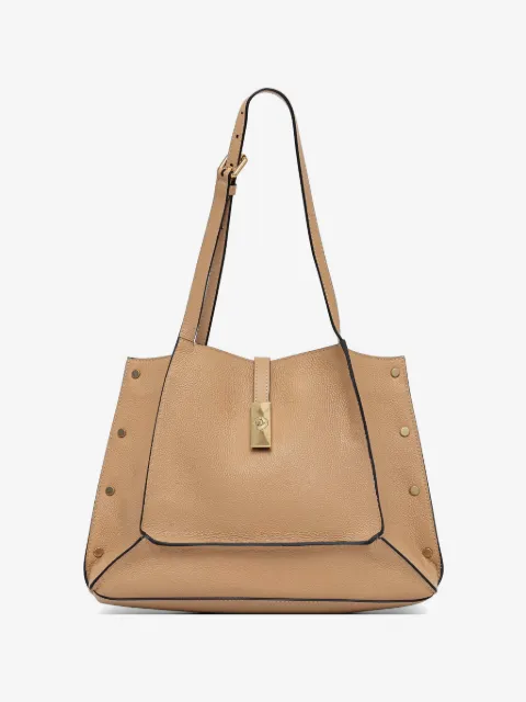 Pollini tote de piel con apliques
