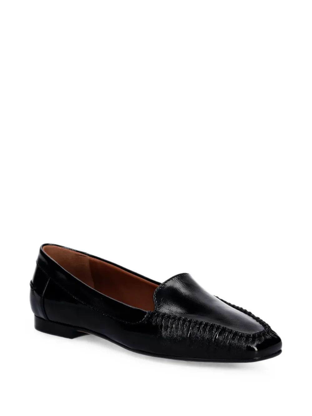 Pollini Uptown leather loafers Zwart