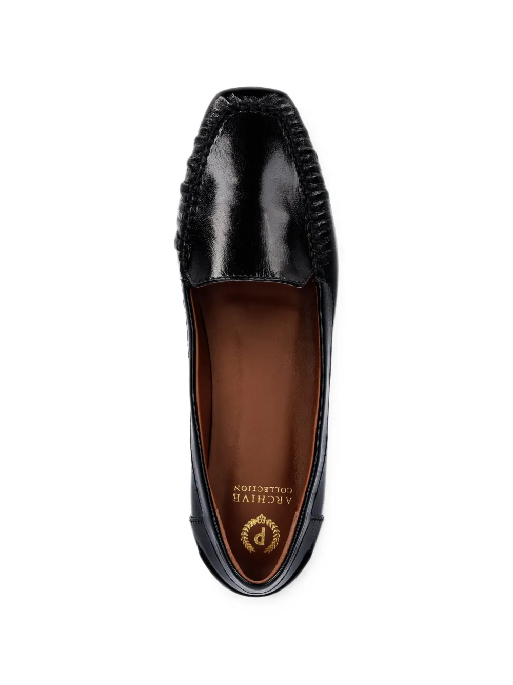 Pollini Uptown leather loafers Zwart
