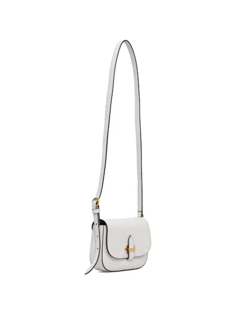 Pollini grained logo-plaque cross-body bag