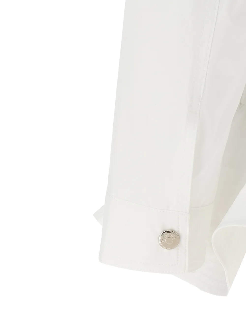 Jacquemus La Veste Cabana jack met hoge hals en ceintuur Wit