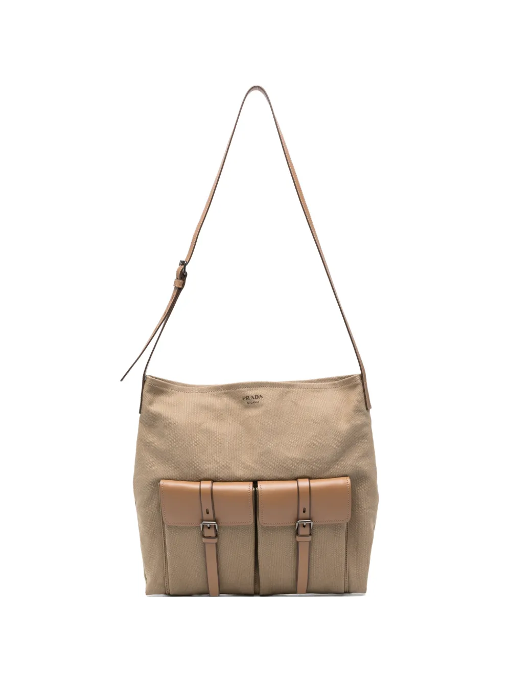 Prada flap-pockets shoulder bag - Toni neutri