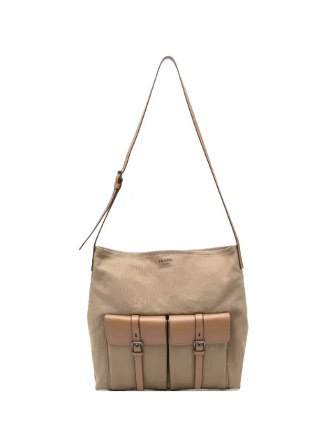 Prada flap-pockets shoulder bag