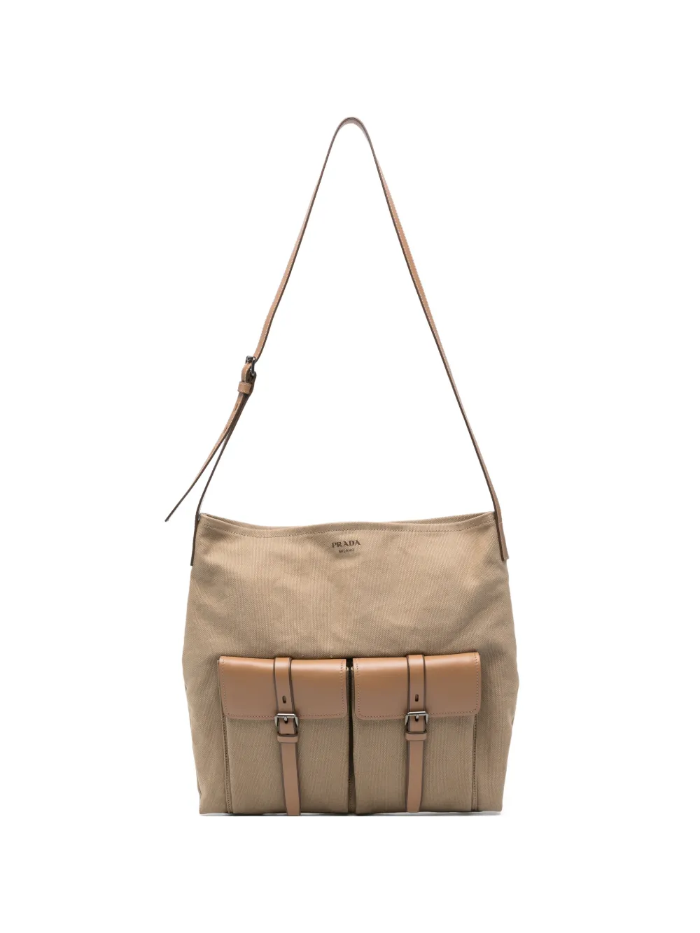 Prada flap-pockets shoulder bag - Toni neutri