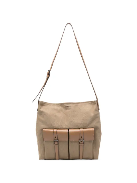 Prada flap-pockets shoulder bag