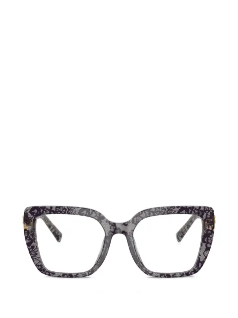 Dolce & Gabbana Eyewear Devotion lace-print glasses