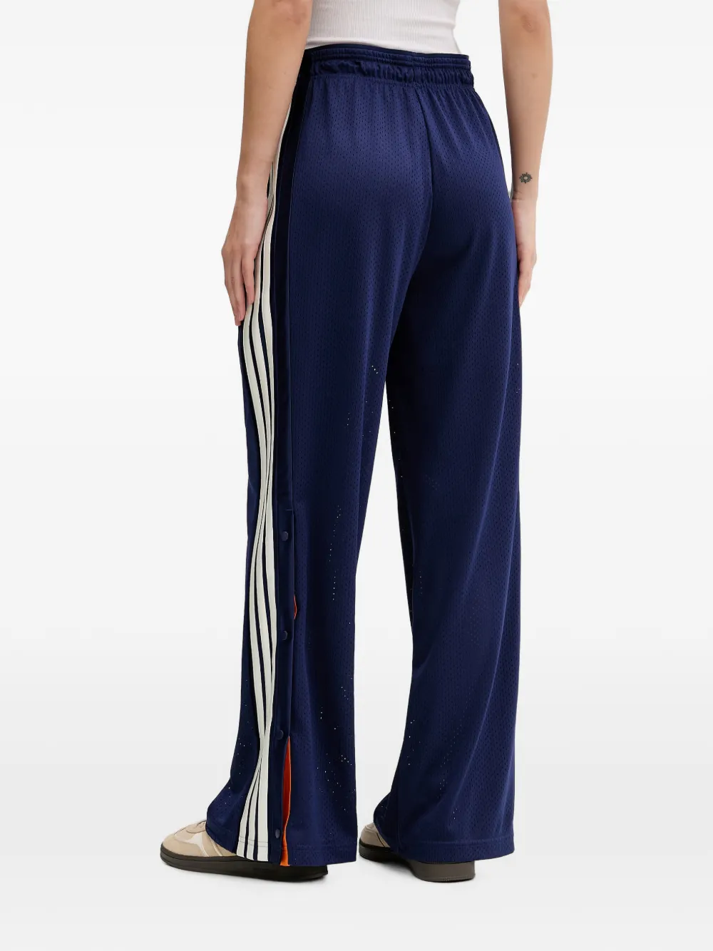 adidas mesh side-stripe track pants Blauw