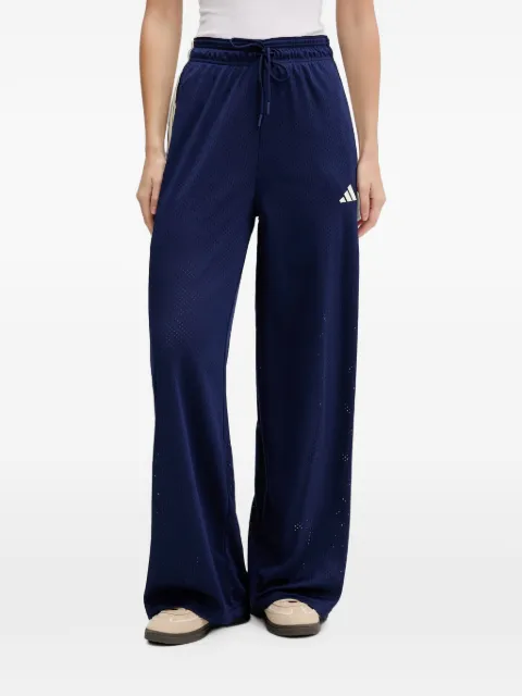 adidas pants de malla con rayas laterales