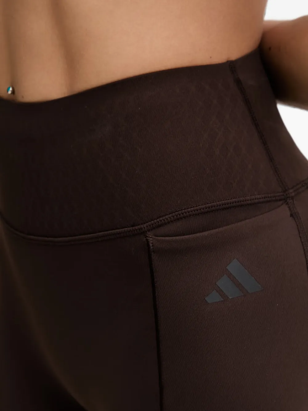 adidas Optimé logo-print high-waisted shorts Bruin