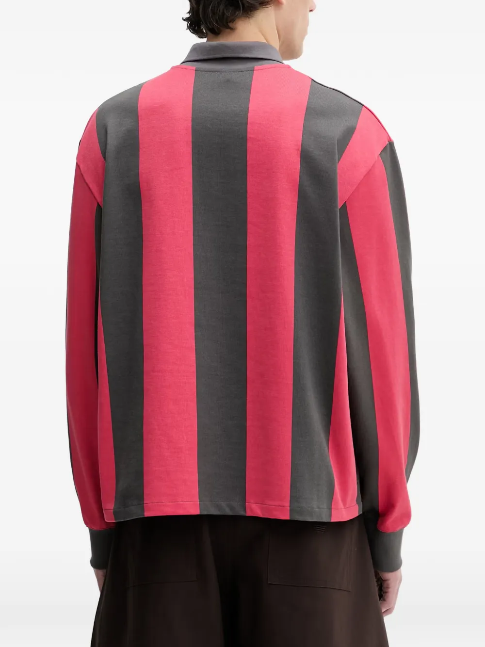 adidas Gestreept poloshirt Grijs