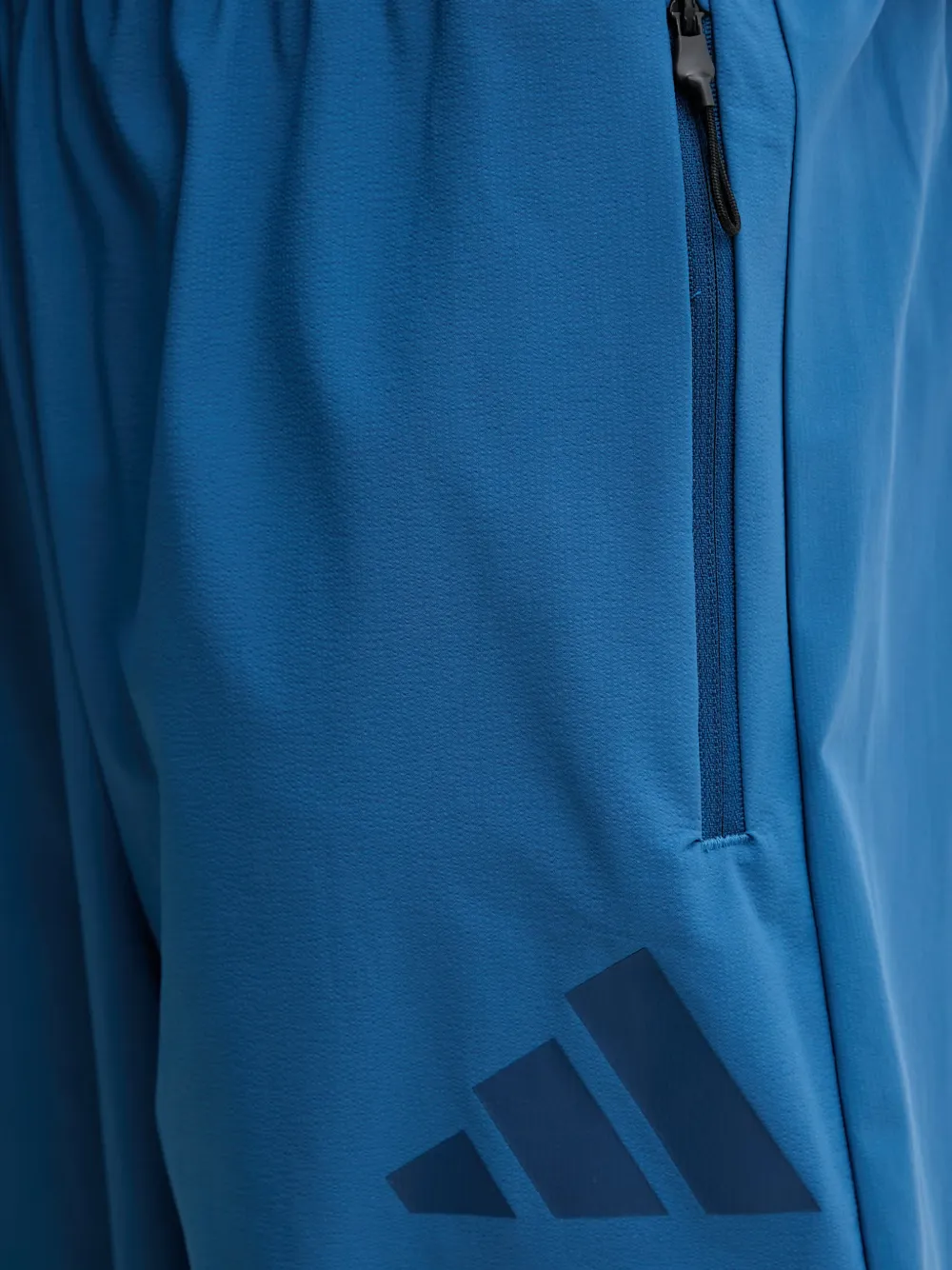 adidas logo-print wide-leg trousers Blauw