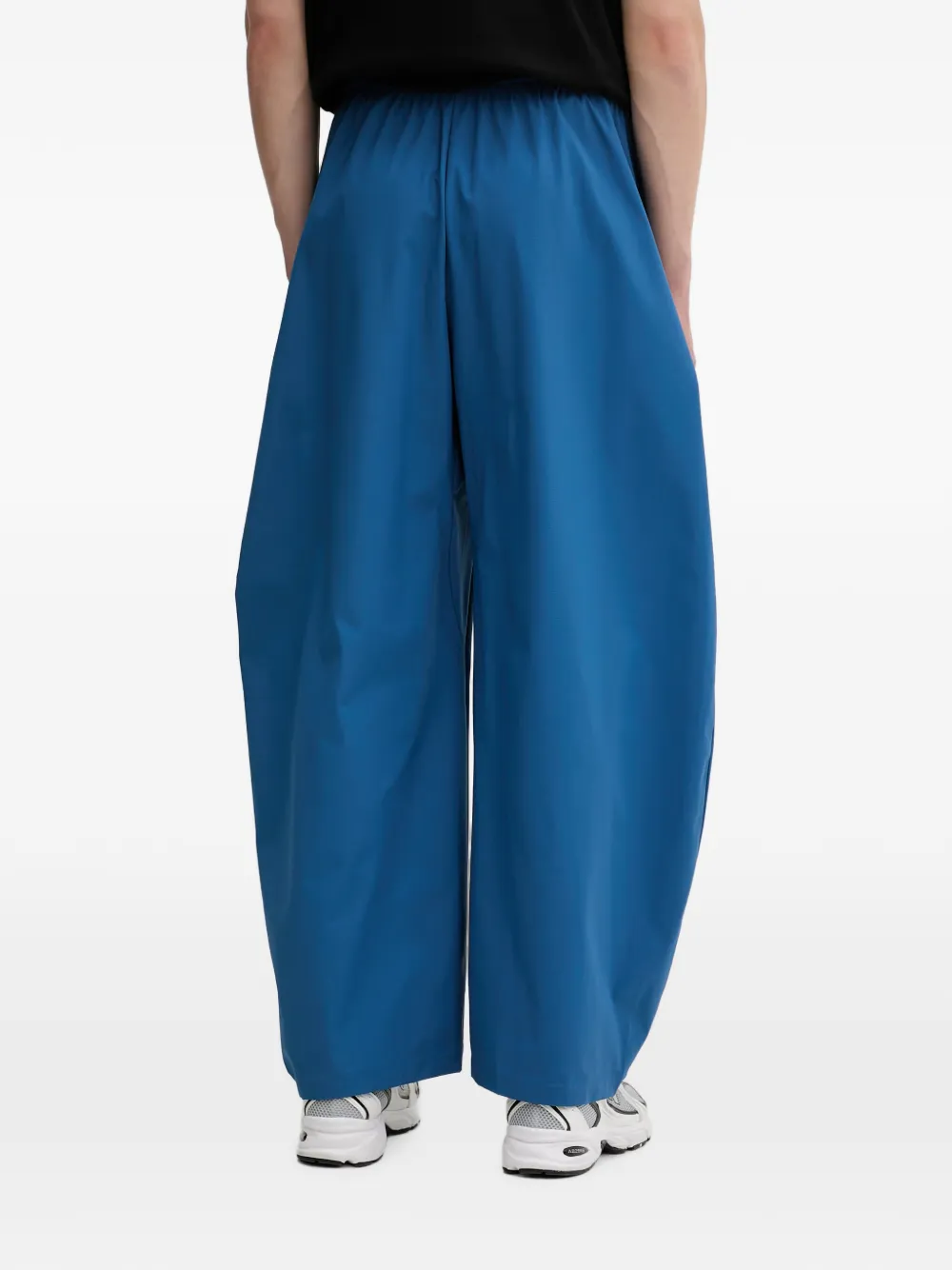 adidas logo-print wide-leg trousers Blauw