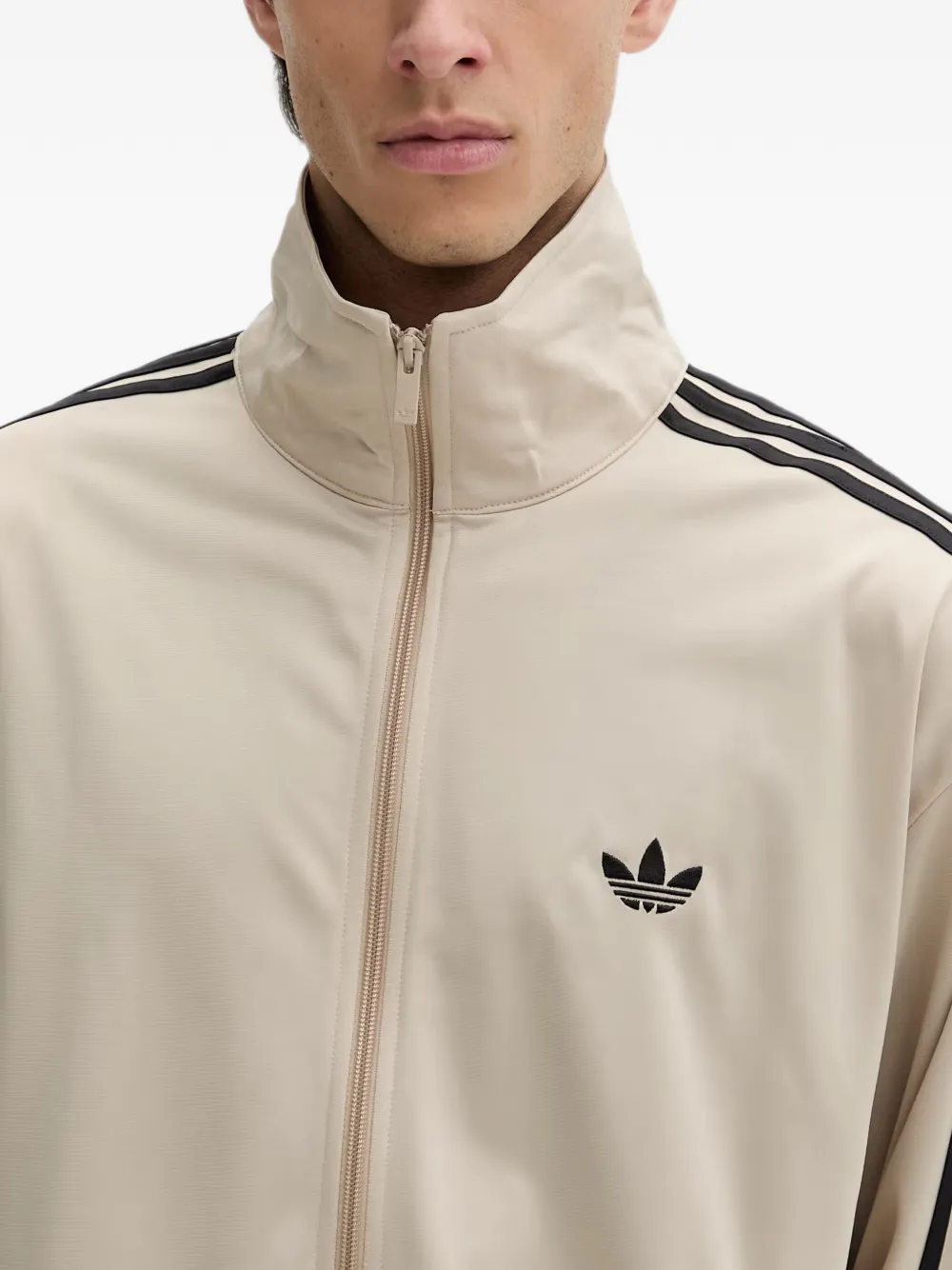 adidas Firebird Track logo-embroidered sweatshirt Beige