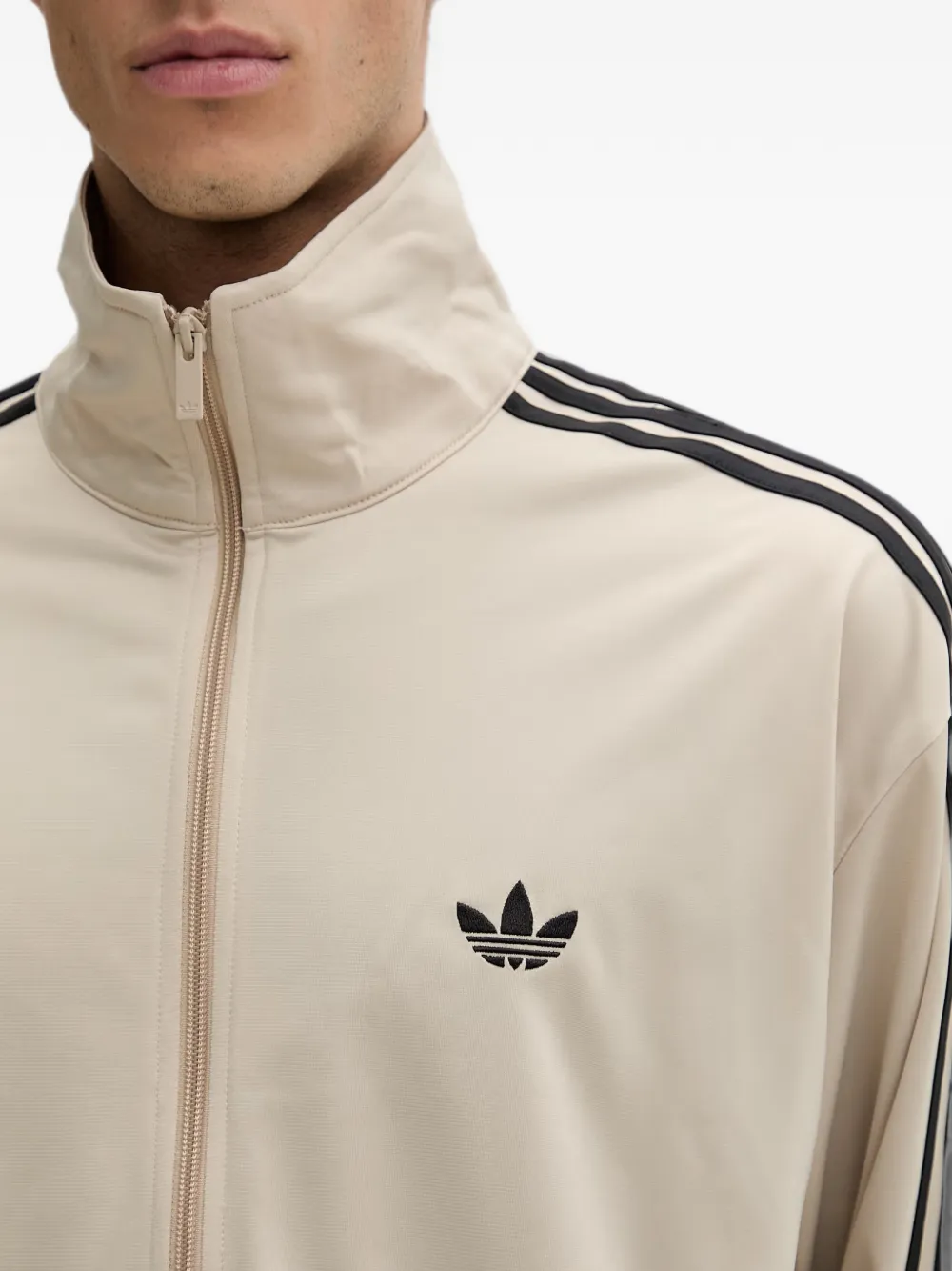 adidas Firebird Track logo-embroidered sweatshirt Beige
