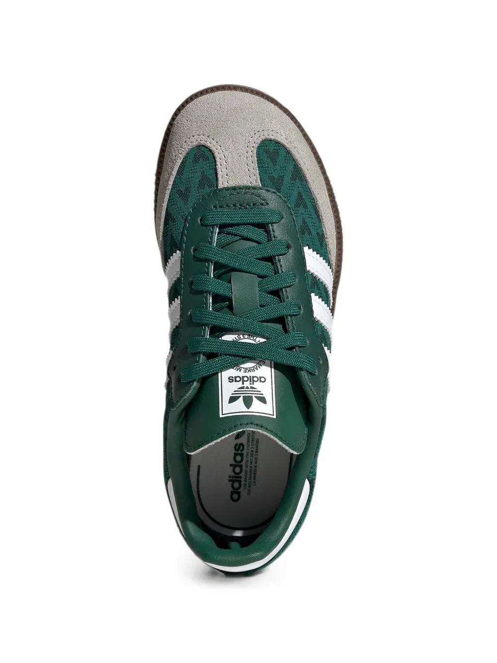 adidas Kids Samba geometric-pattern sneakers Groen