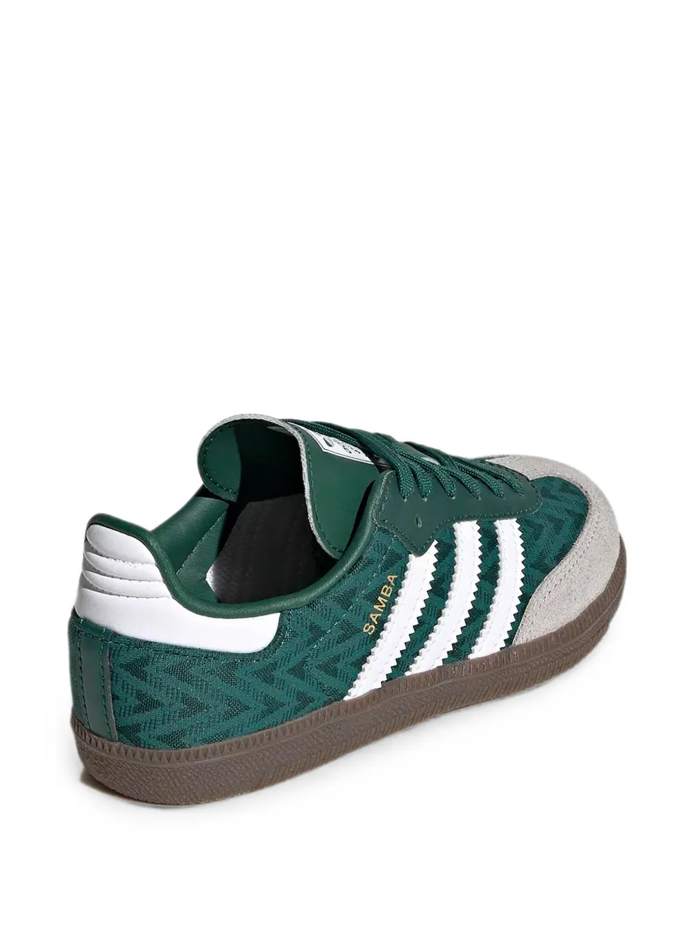 adidas Kids Samba geometric-pattern sneakers Groen