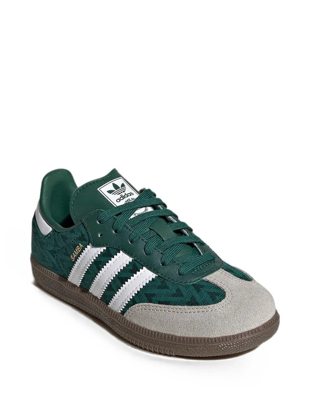 adidas Kids Samba geometric-pattern sneakers Groen