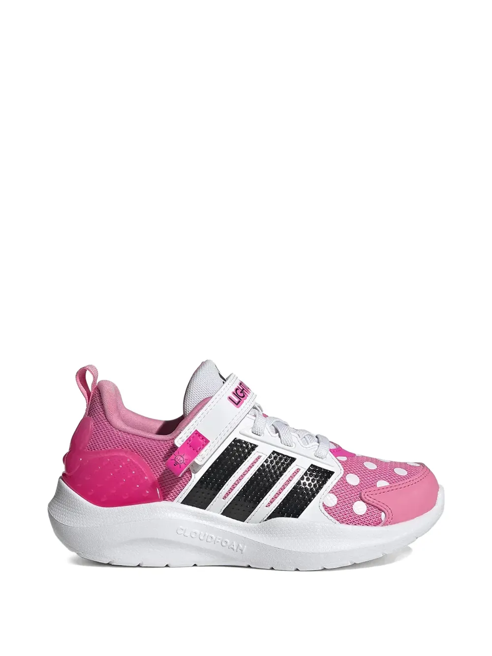 adidas Kids polka-dot touch-strap sneakers - Rosa