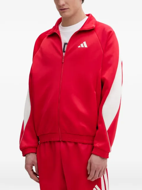 adidas Stadium colour-block logo-print jacket