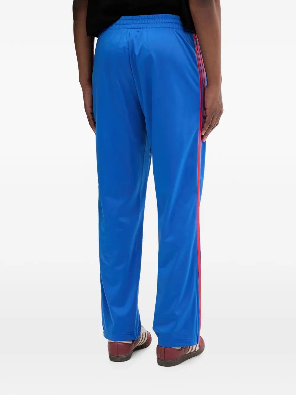 adidas Firebird logo-embroidered side-stripe track pants Blauw