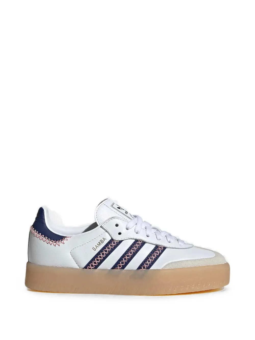 adidas Kids Samba whipstitch-detail sneakers Wit