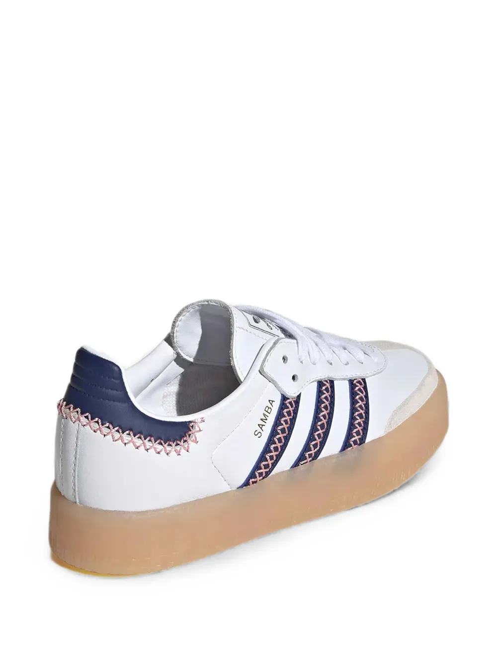 adidas Kids Samba whipstitch-detail sneakers Wit