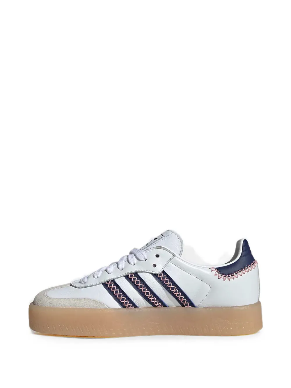 adidas Kids Samba whipstitch-detail sneakers Wit