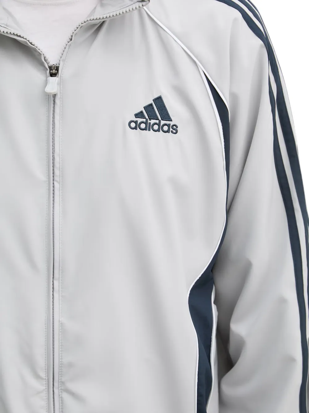 adidas Teamgeist Adicolor jack met geborduurd logo en streepdetail Grijs