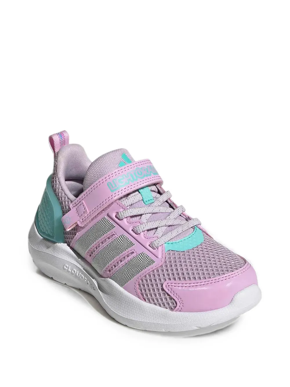 adidas Kids touch-strap mesh sneakers - Rosa