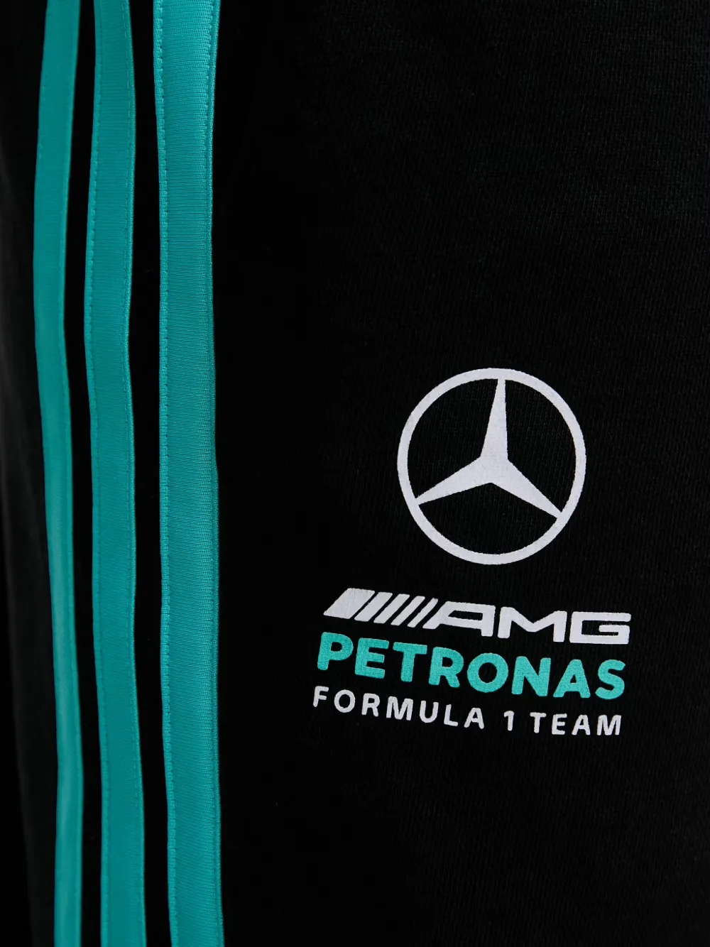 adidas Mercedes-AMG Petronas side-stripe track pants Zwart