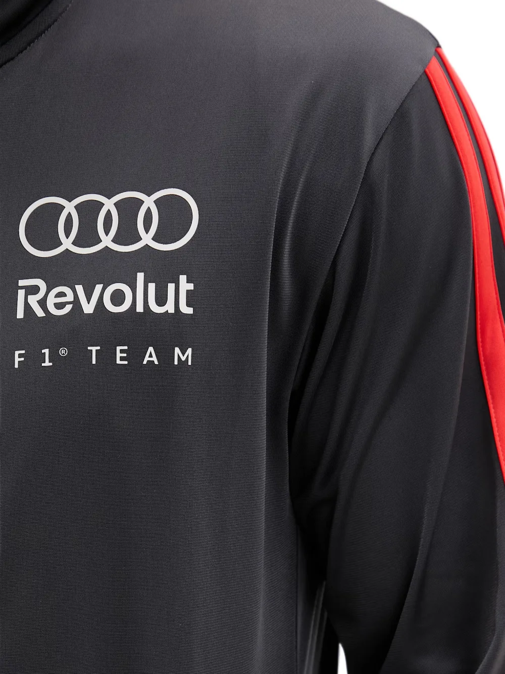 adidas Audi Revolut F1 Team logo-print zip-up jacket Grijs