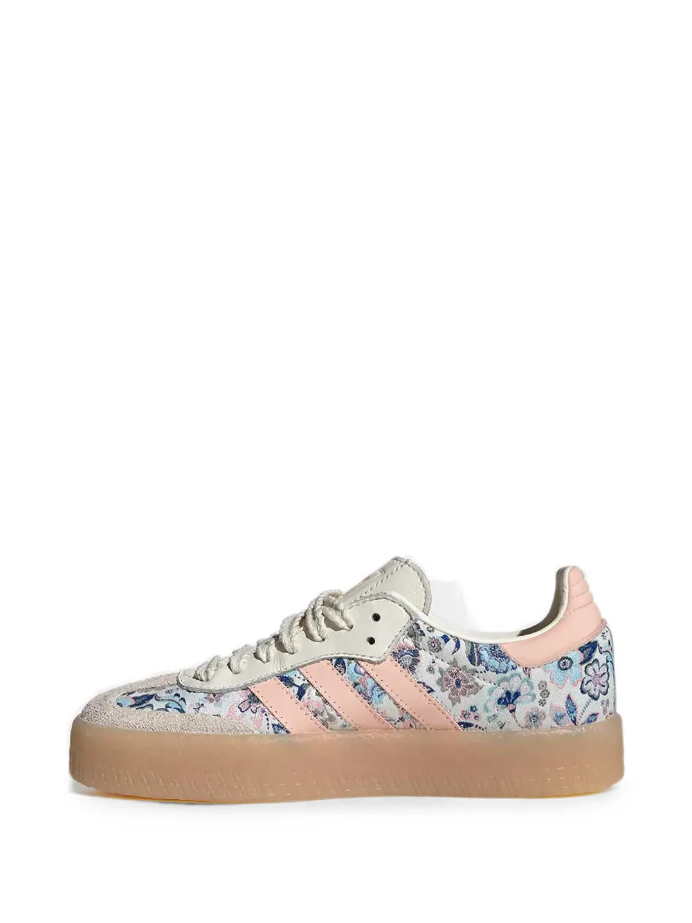 adidas Kids Samba Liberty-print sneakers Beige