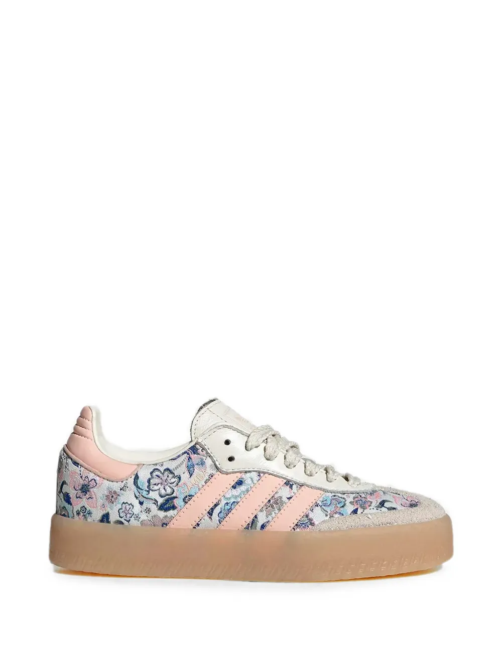 Adidas Kids Samba Liberty-print sneakers Beige