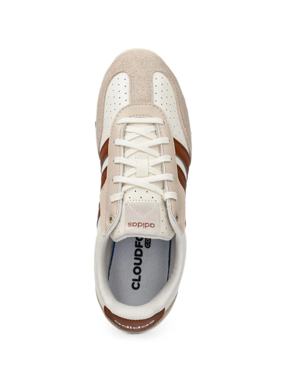 adidas suede-trimmed panelled sneakers Wit