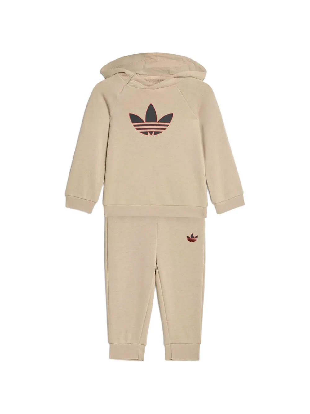 adidas Kids trefoil-print tracksuit set - Toni neutri