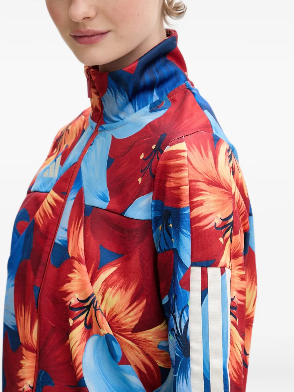 adidas x Farm Rio House Of Tiro floral-print sweat Rood