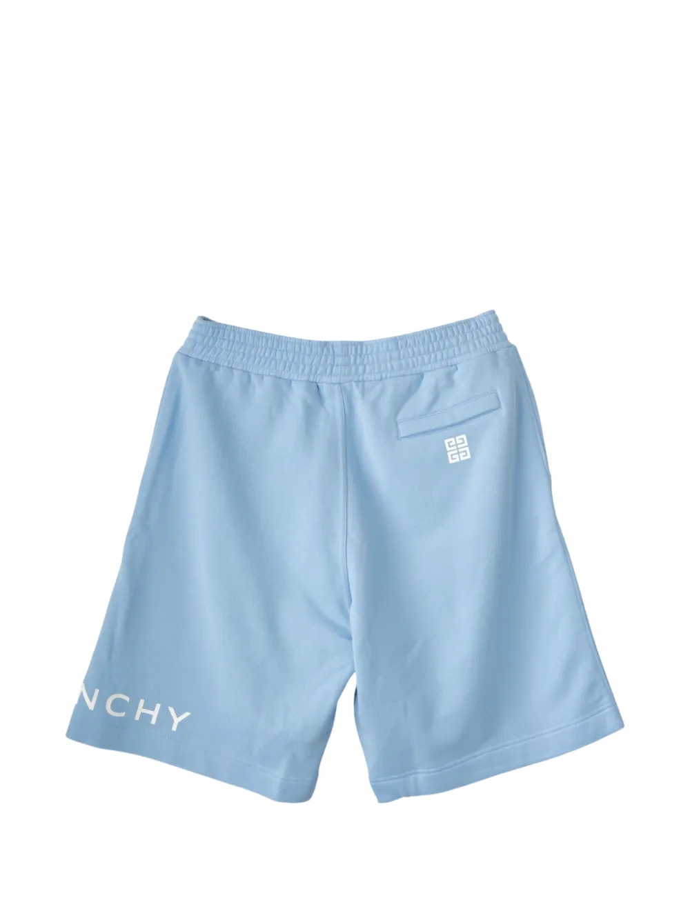  Givenchy Bermudas Con Logo Estampado - Azul 