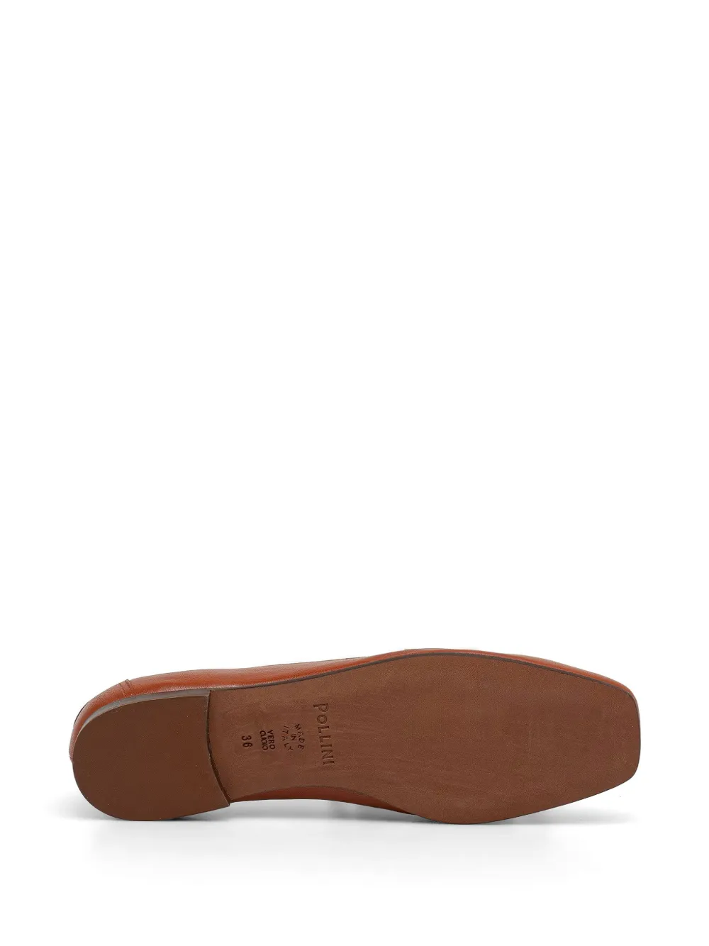 Pollini lace-up square-toe ballet flats Bruin