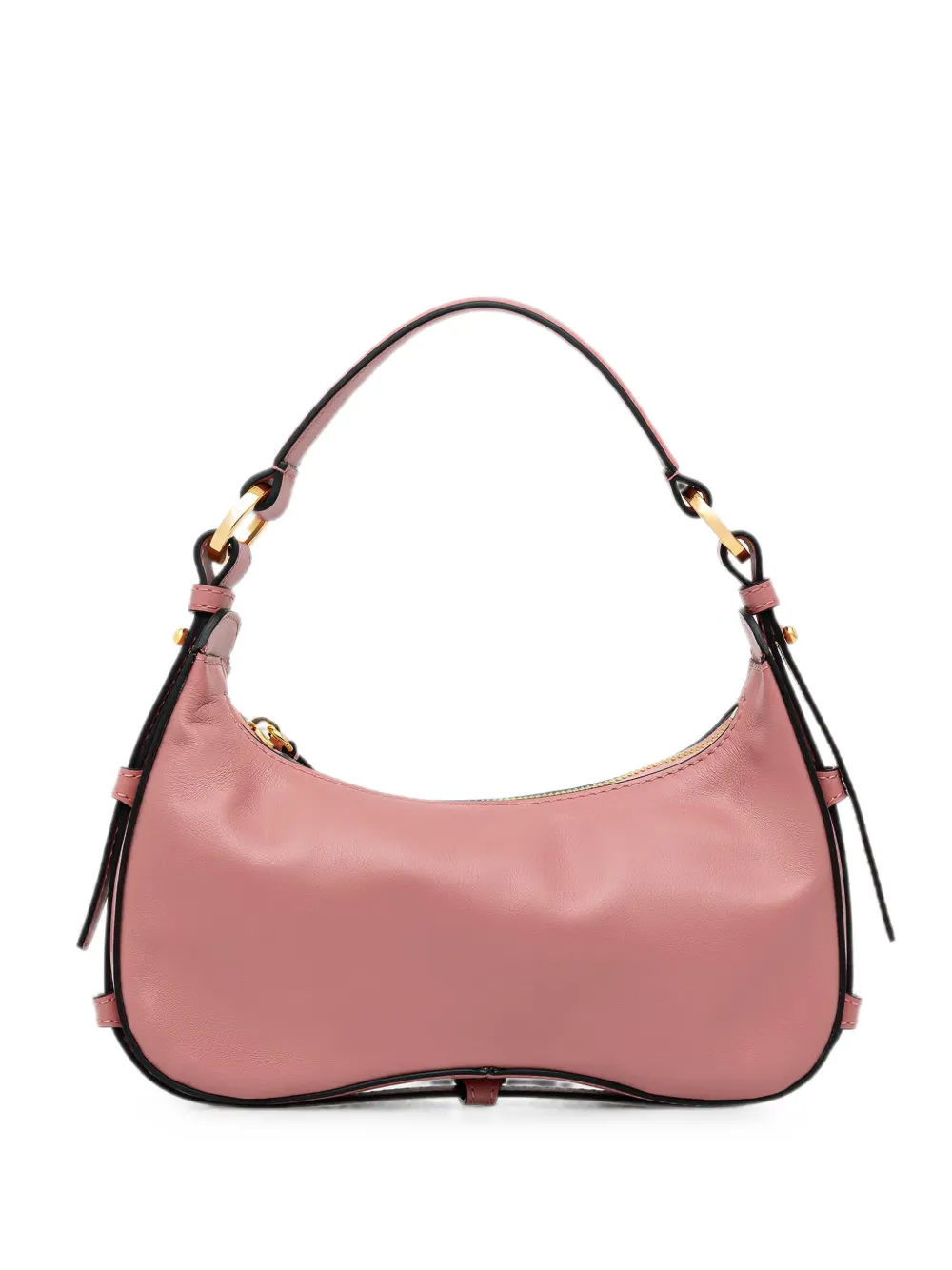 Pollini Identity logo-debossed leather tote bag - Rosa