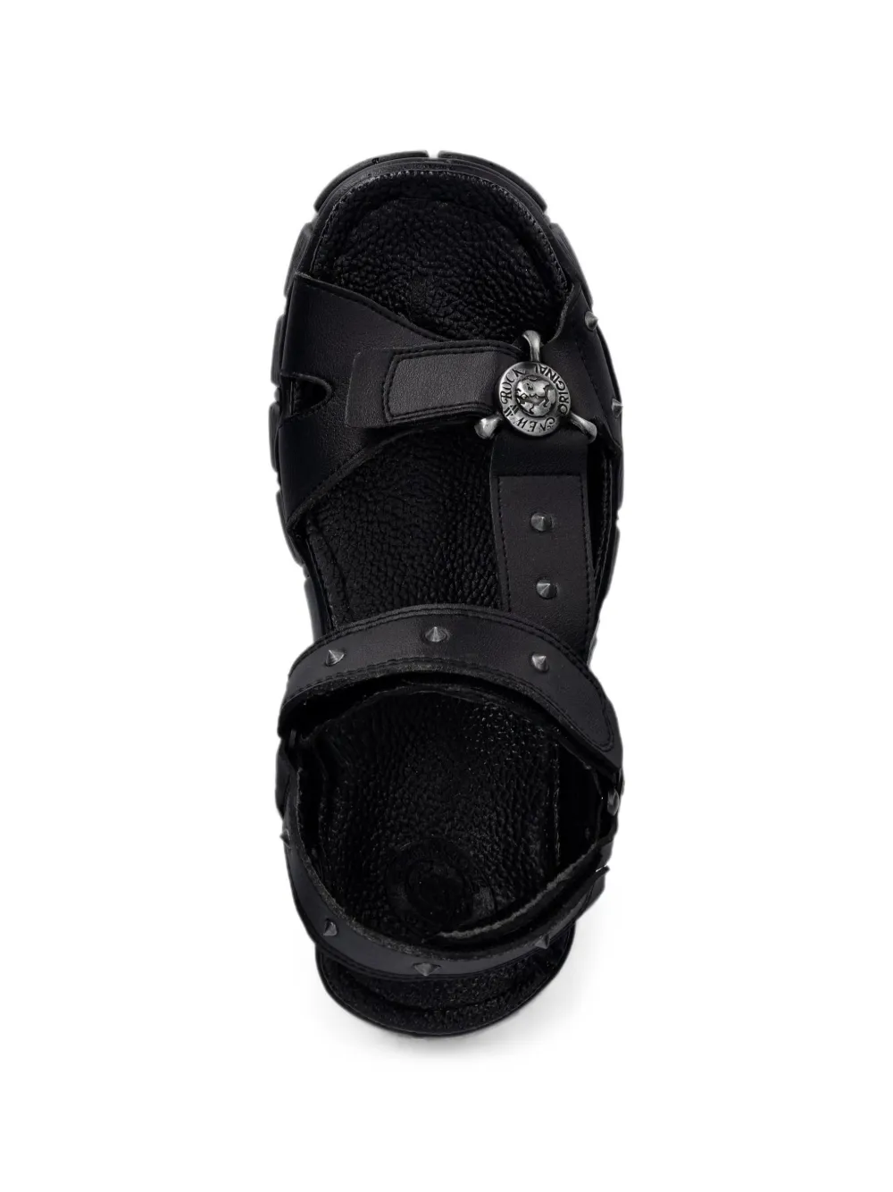 NEW ROCK stud-embellished chunky-sole sandals Zwart