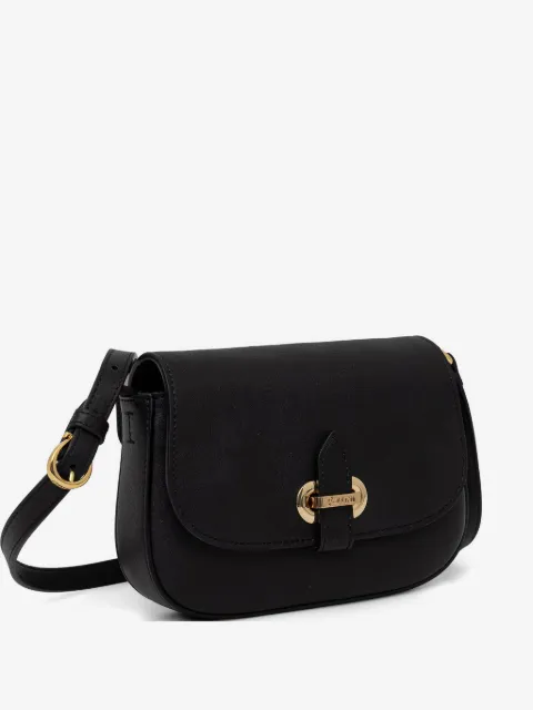 Pollini bolsa crossbody plegable con placa del logo