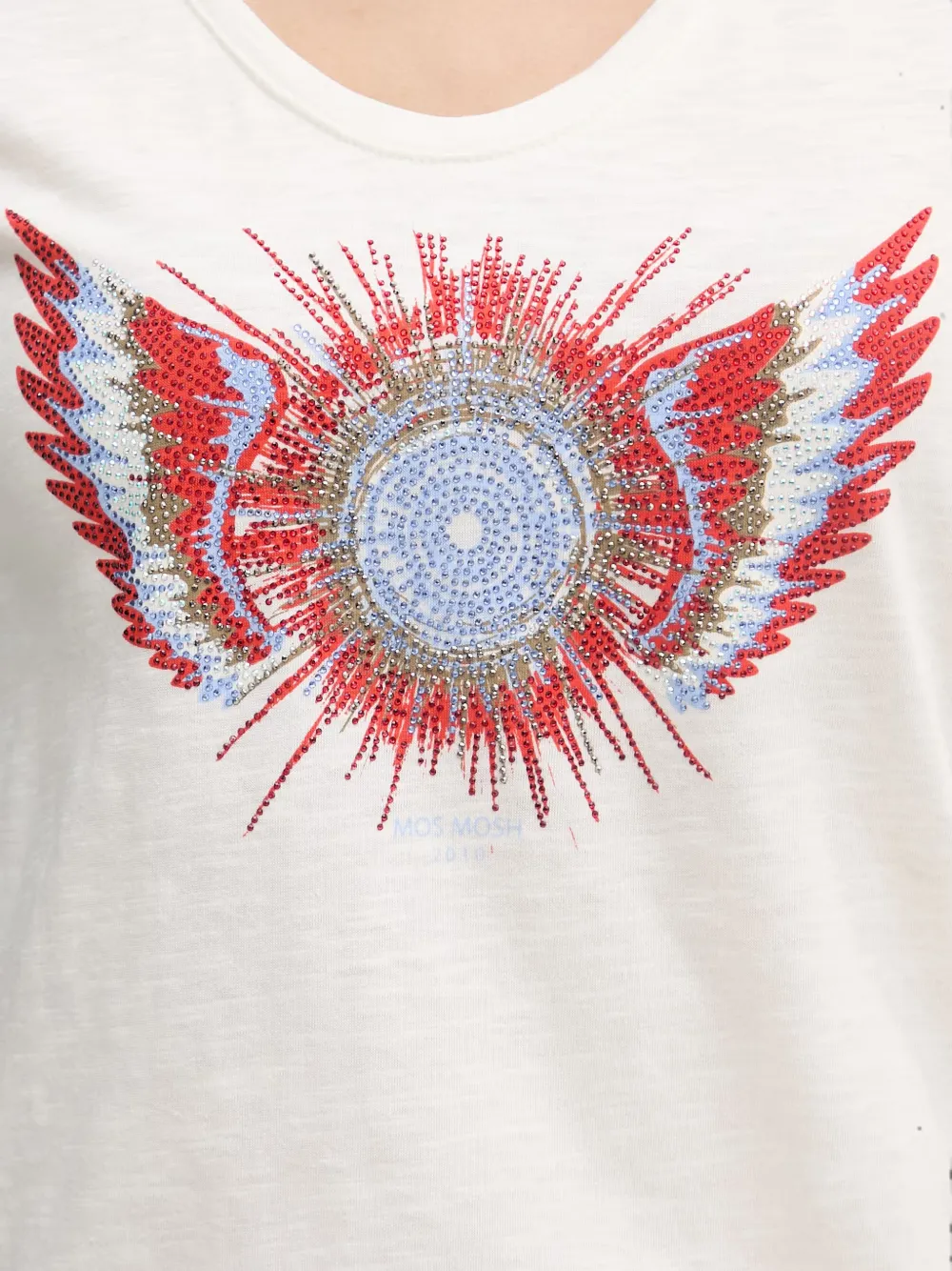Mos Mosh Romi T-shirt met print Wit