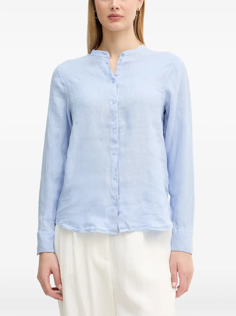Mos Mosh Artina mandarin-collar long-sleeve shirt