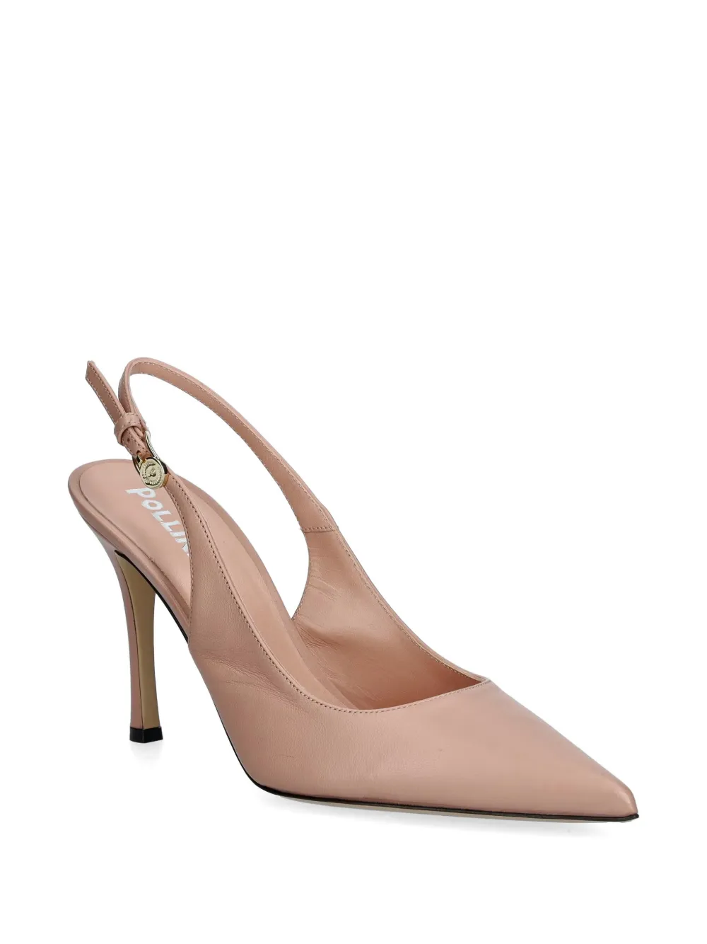 Pollini pointed-toe slingback pumps Beige