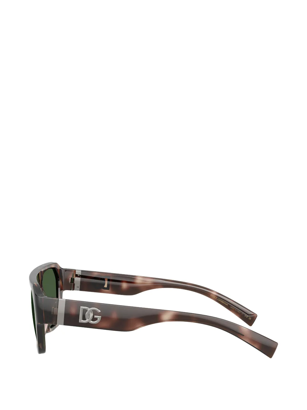 Dolce & Gabbana Eyewear Zonnebril met rechthoekig montuur Bruin