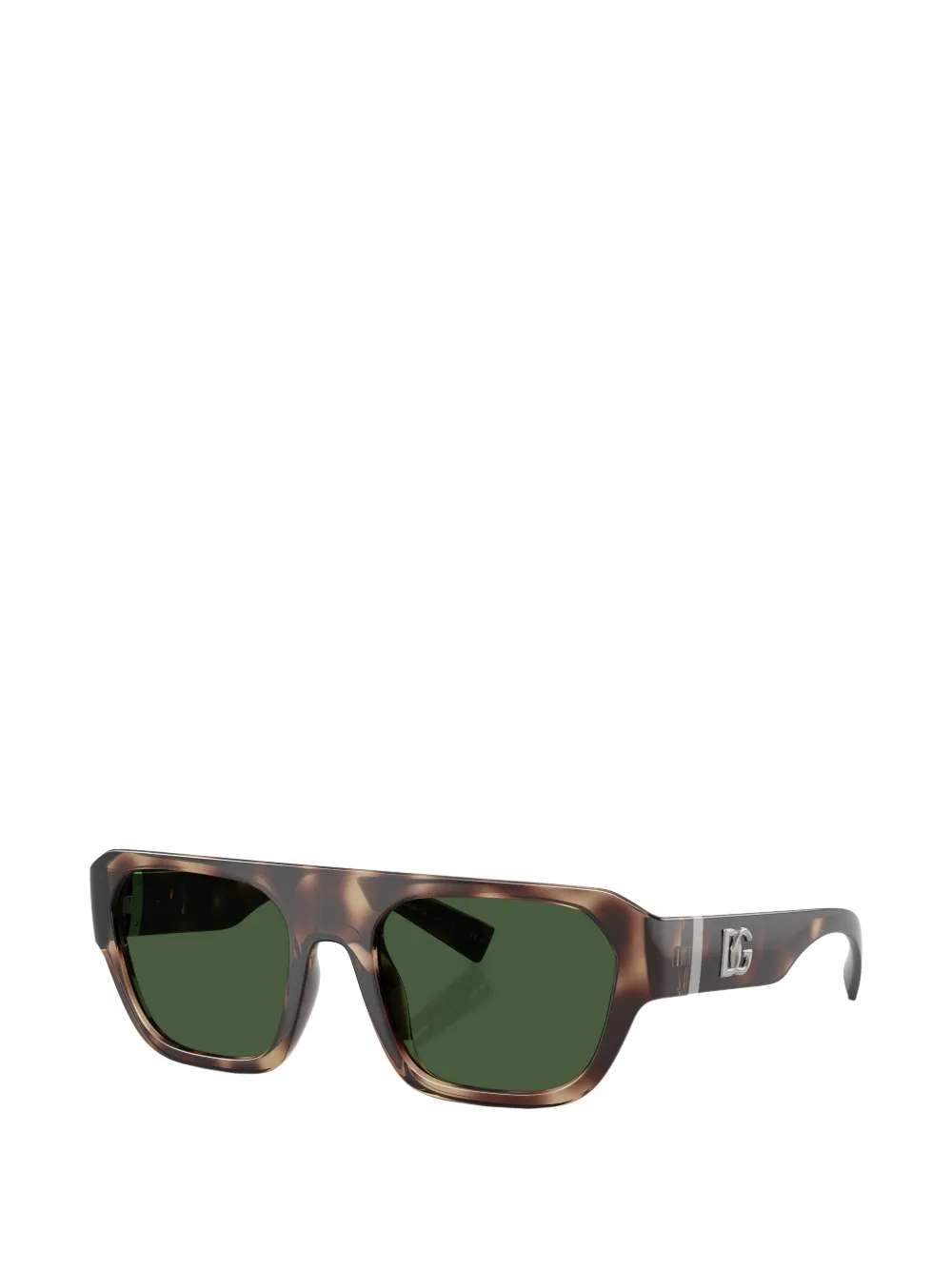Dolce & Gabbana Eyewear Zonnebril met rechthoekig montuur Bruin