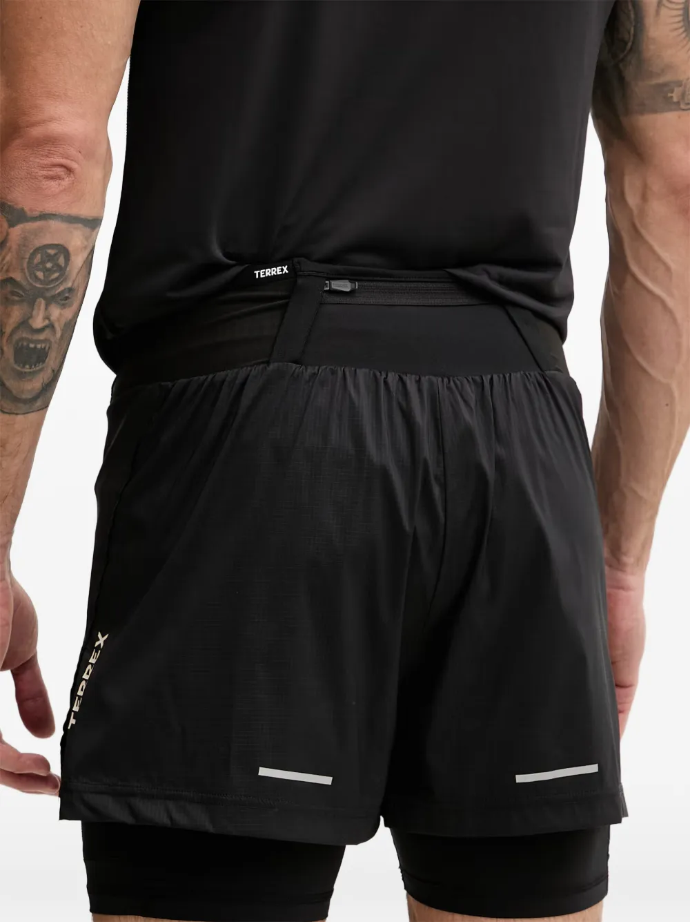 adidas Terrex layered shorts Zwart