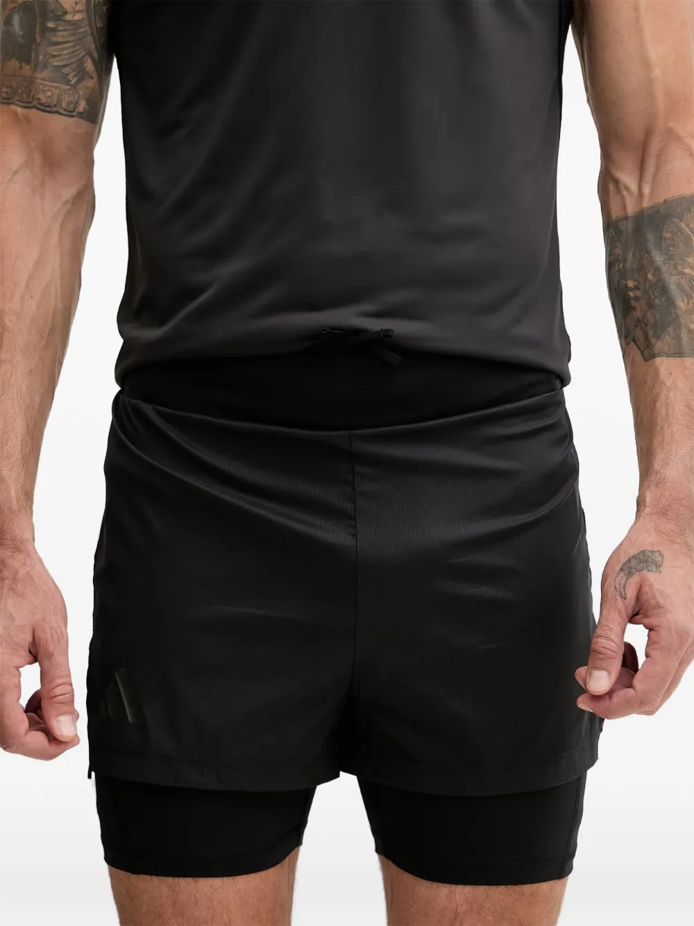 adidas Terrex layered shorts Zwart