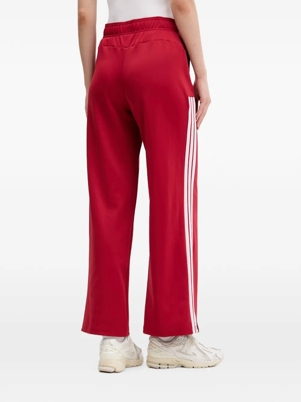 adidas side-stripe track pants Rood